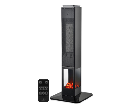 Grzejnik i termowentylator Mission Air Termowentylator kolumnowy MALMO 2400W Black